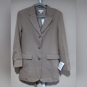 Topshop Women's (Size 2) Tan Belted Blazer Jacket (NWT)